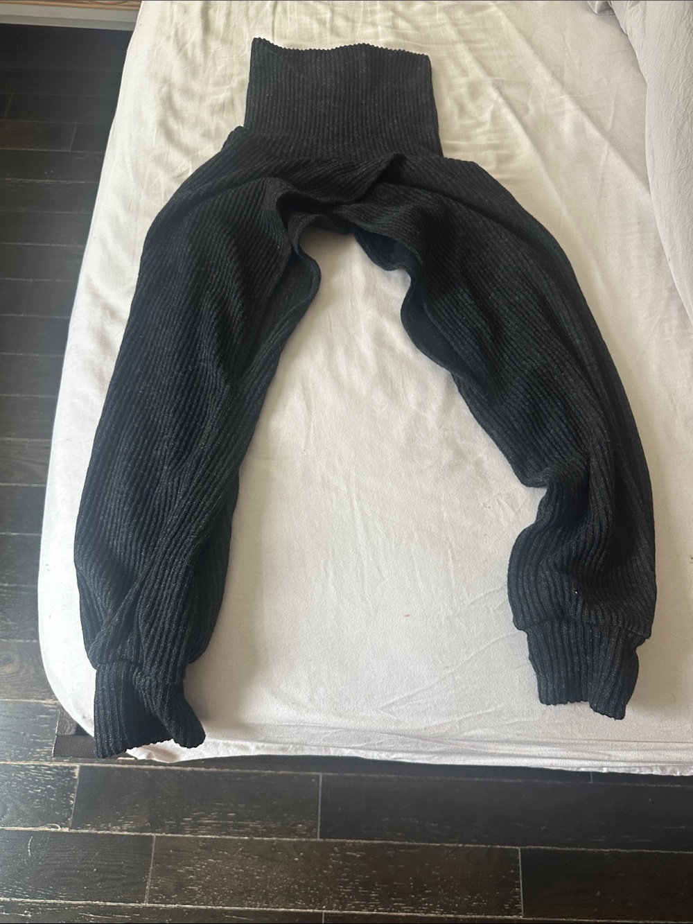Black Ribbed Knit Sweater - Classic Cozy Style